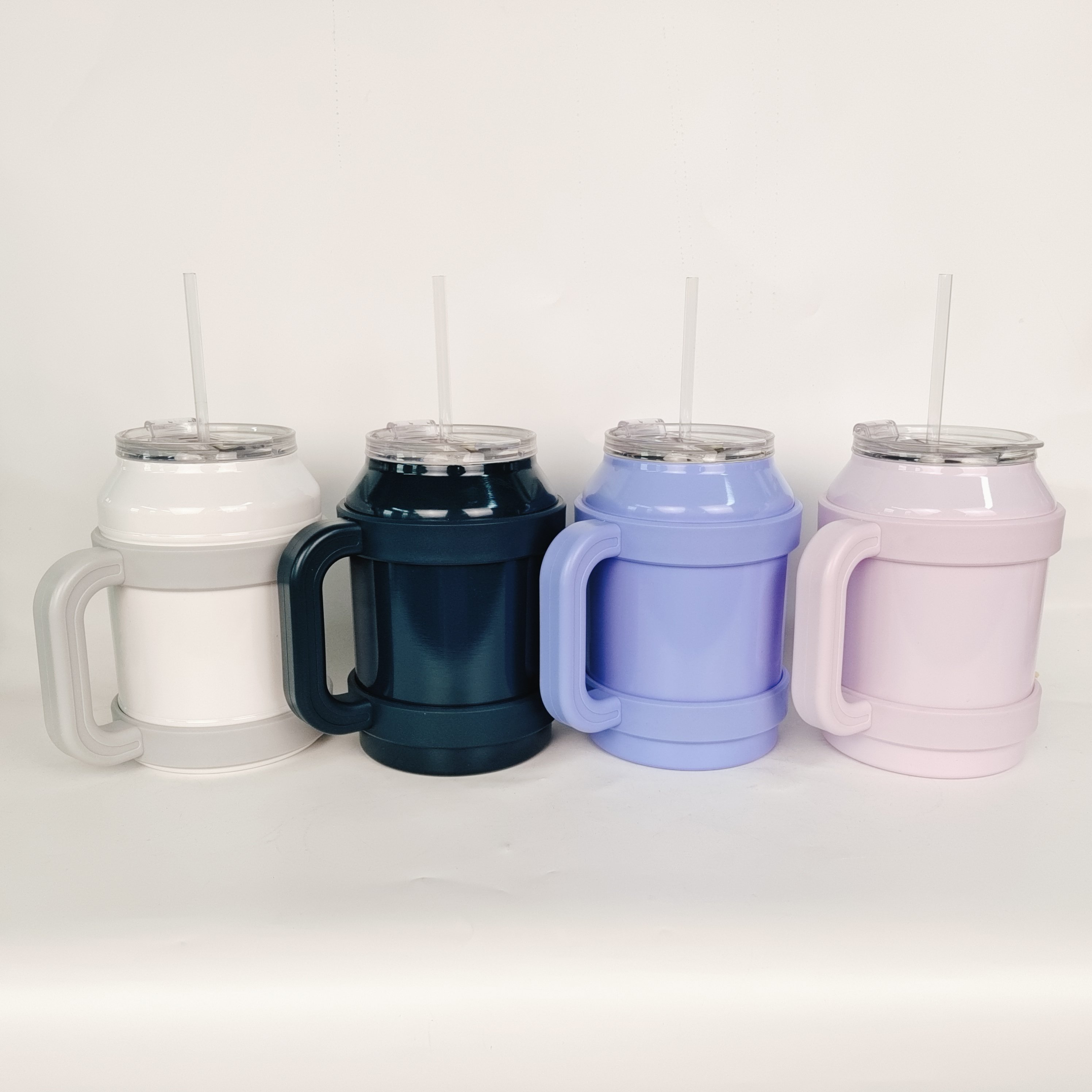 2023 popular 18/8 stainless steel vacuum flask 50oz Hot tumbler with handle and straw customize logo ready to ship