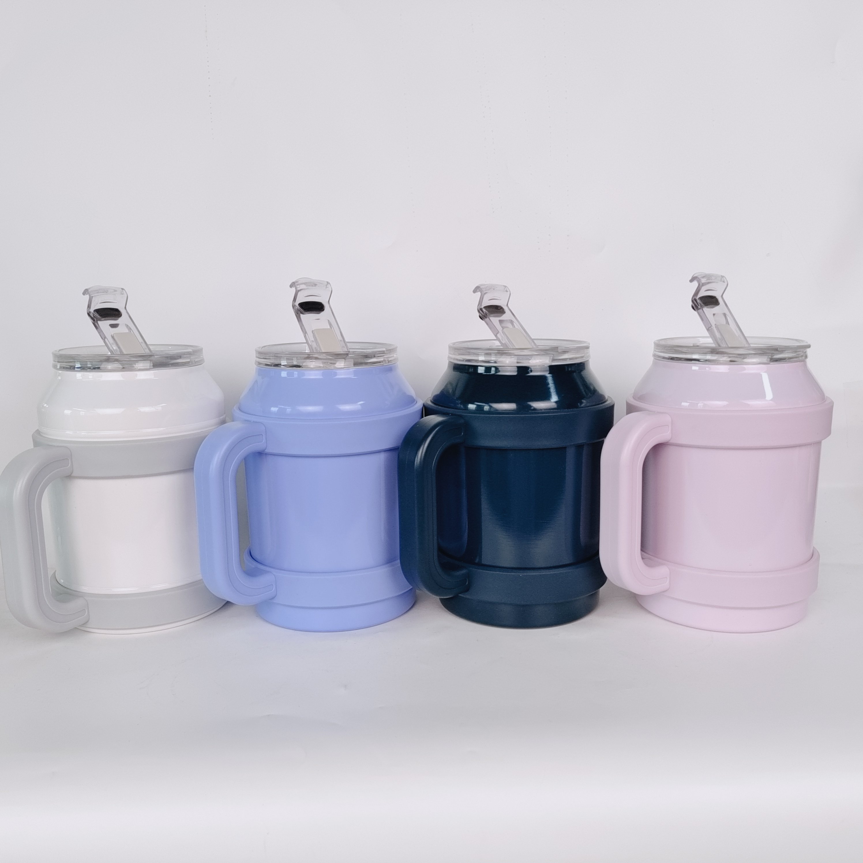 2023 popular 18/8 stainless steel vacuum flask 50oz Hot tumbler with handle and straw customize logo ready to ship