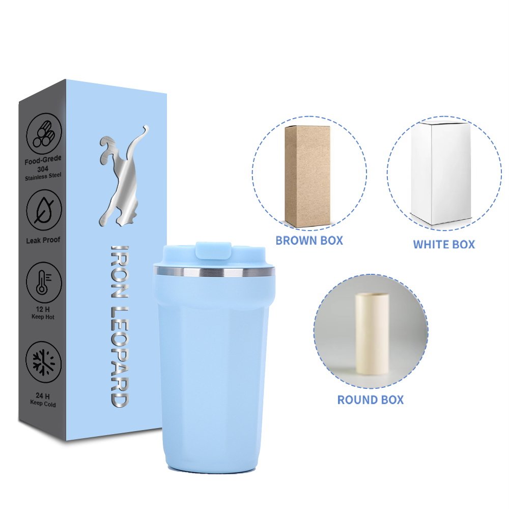 16oz Smart Coffee Mug with Silicone Sleeve & Lid, LED Temperature Display Water Bottle, Vacuum Flask Electric