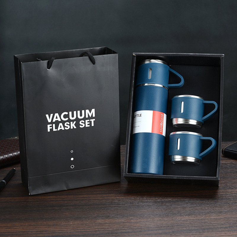 Hot Selling Vacuum Flask Set 500 ml Double Wall Water Bottle Gift Set Vacuum Flask Set