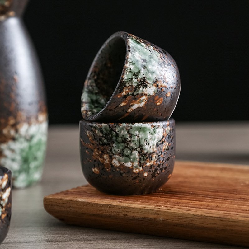 High Quality ceramic small wine cup Vintage Sake Utensils Restaurant household water mug porcelain master cup tea tasting cup