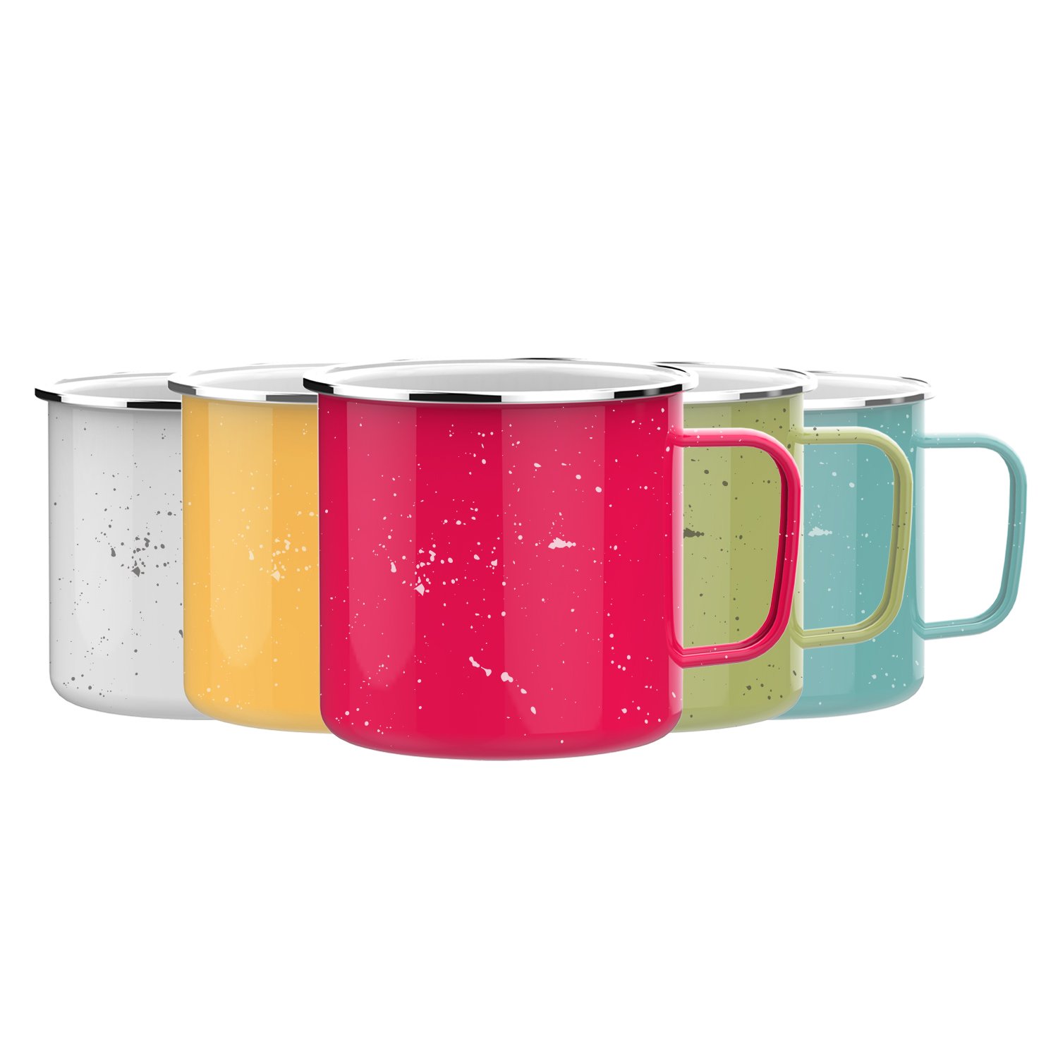 1100ml 37oz Custom Size Logo Color Easy Clean Large Capacity Enamel Coffee Mug With Handle Coffee Mug