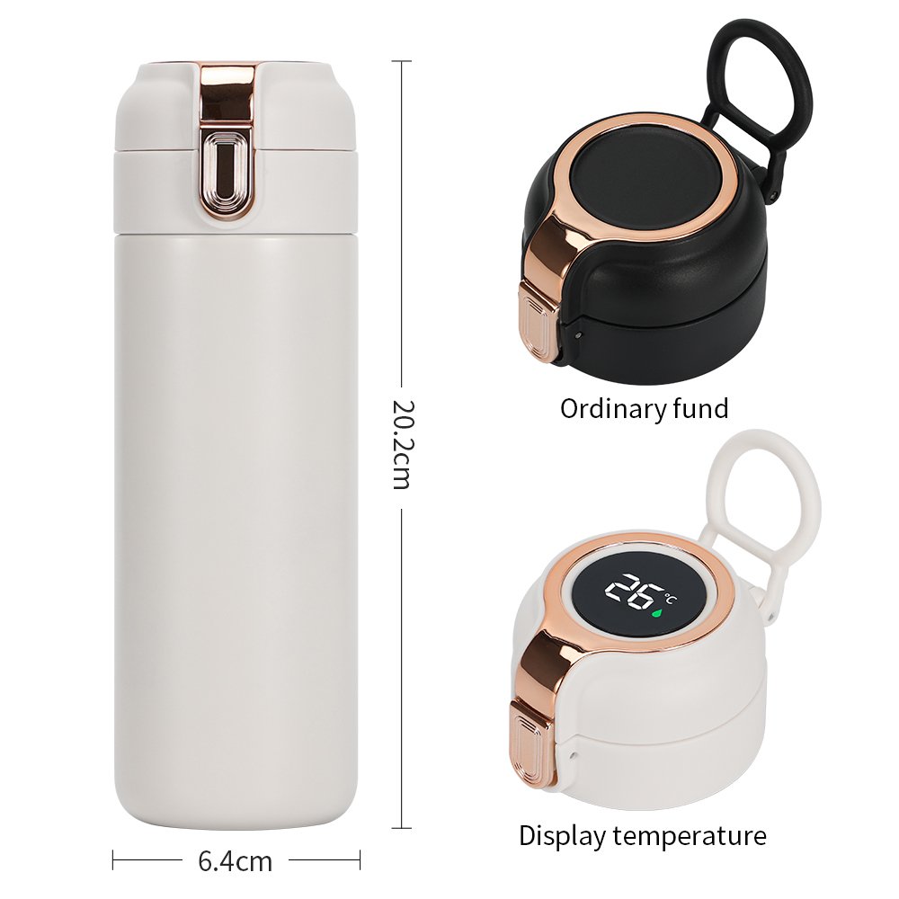 400ML customized smart water bottle smart led cup touch flasks vacuum thermos