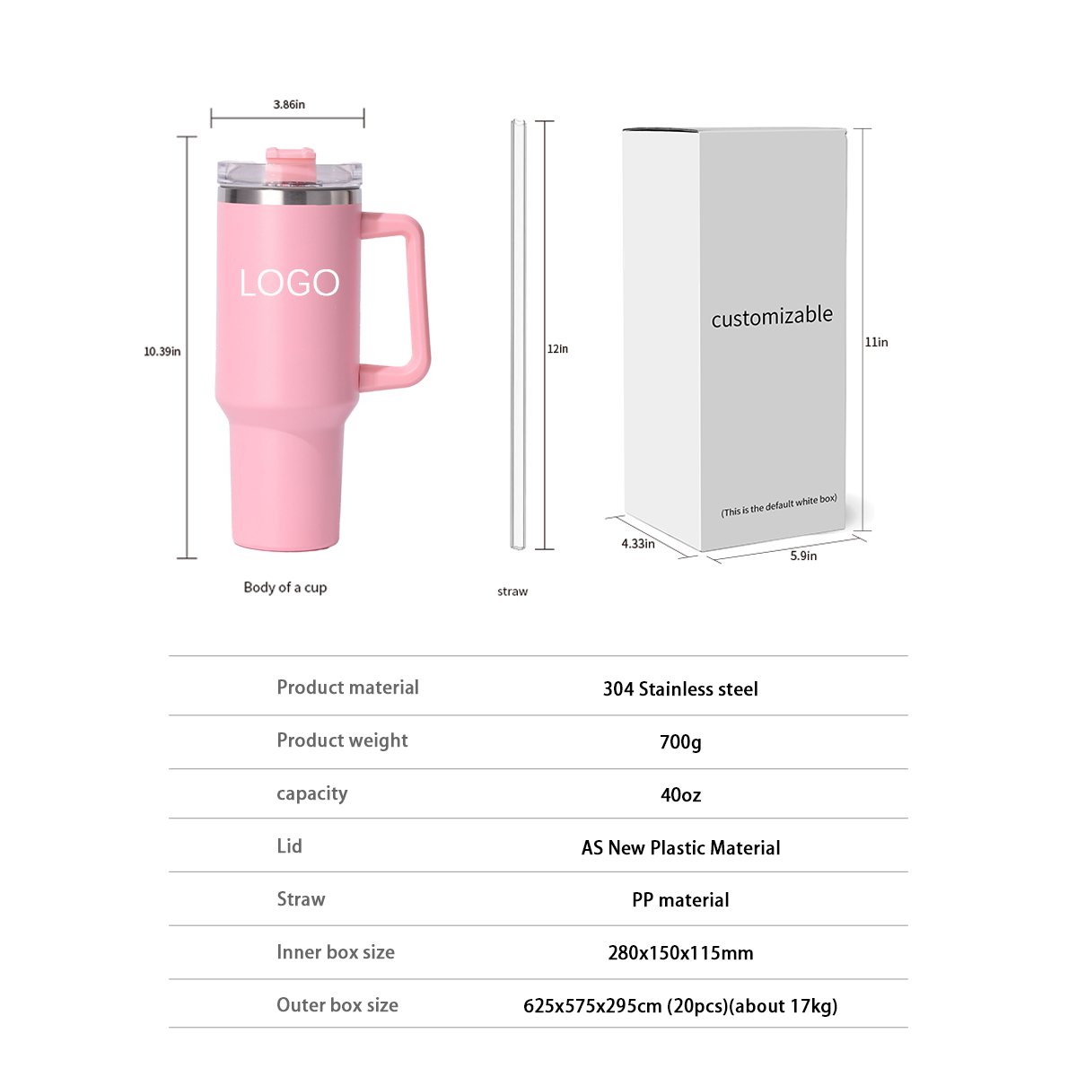 40oz Bottle with Handle Hot Coffee Mug Cup Thermal Stainless Steel Tumbler with Straws Vacuum Flask Insulated Portable Cup