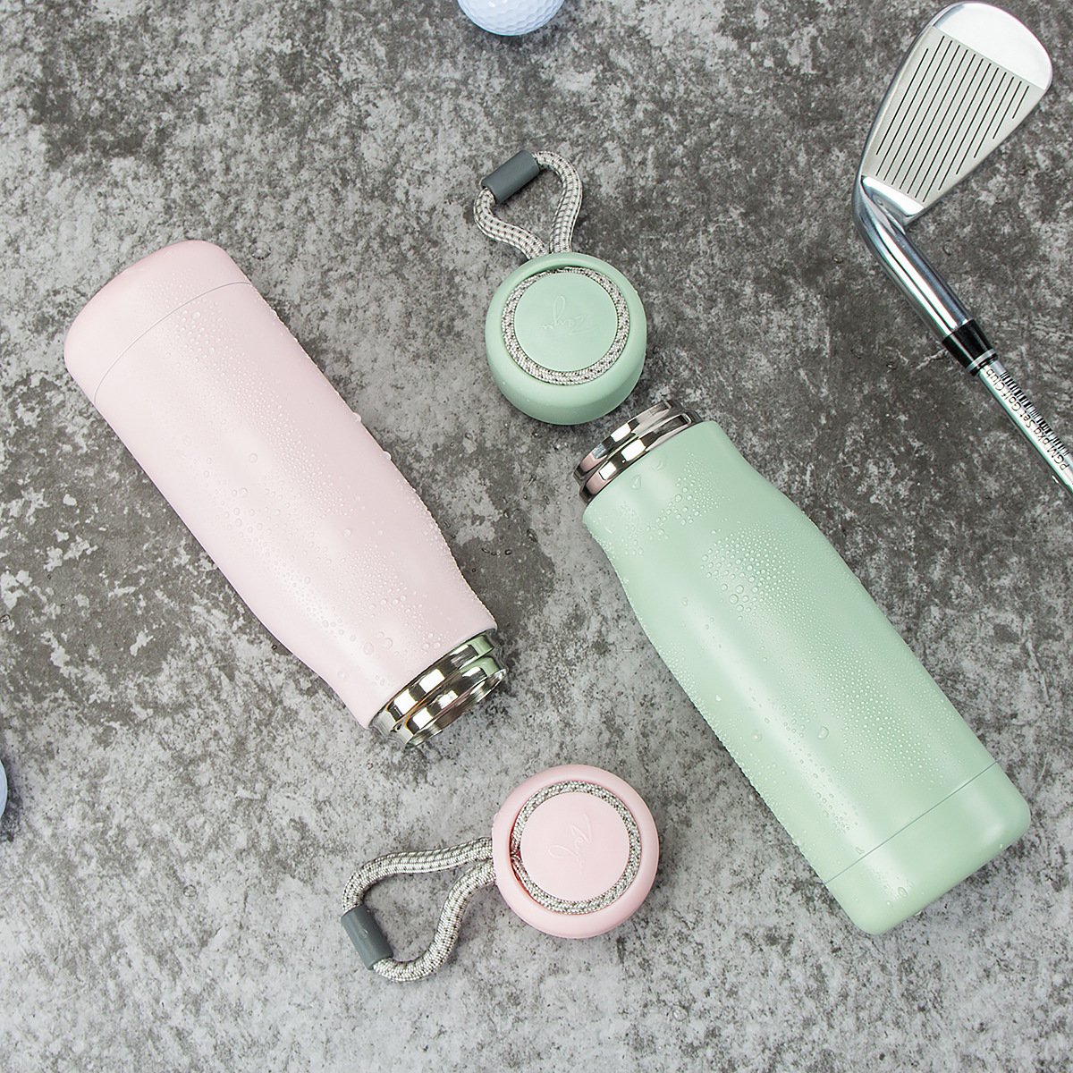 350ml 500ml Wholesale stainless steel water bottles with strap travel portable vacuum flask Insulated water bottles