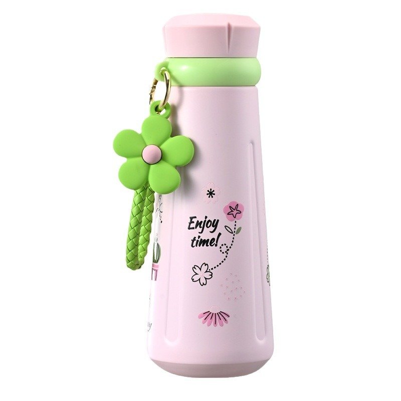New 316 stainless steel water bottle thermos cup Double wall vacuum light luxury hand cup household flower tea cups Vacuum Flask