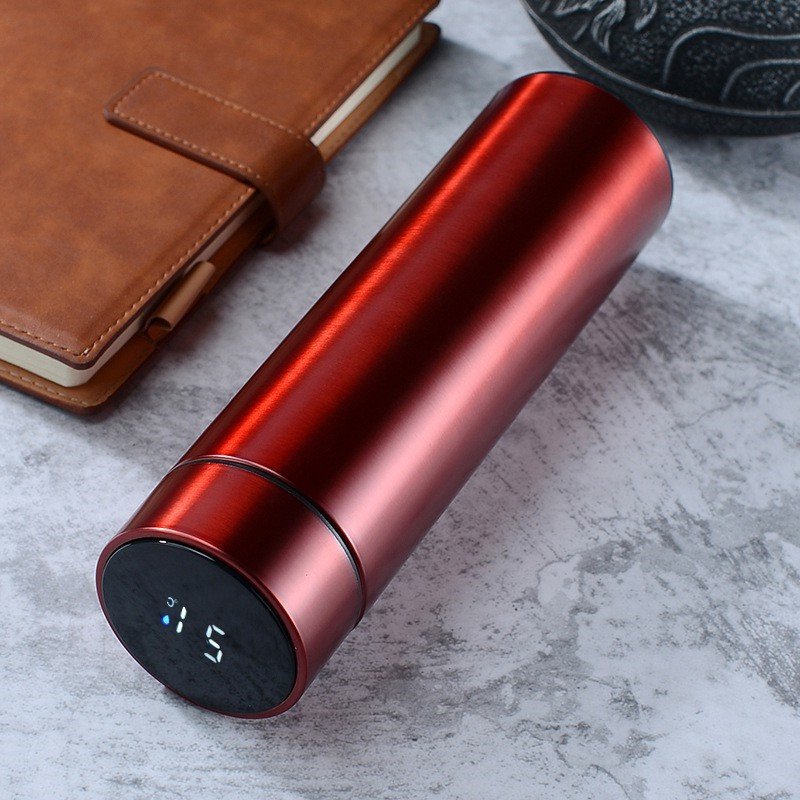 500ml Factory Wholesale Double Wall Stainless Steel Insulated Custom Smart Office Water Bottle with Temperature Display