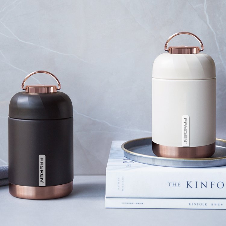 FAYREN High Quality Food Container Stainless Steel Vacuum Flask Thermos Soup Pot With Handle
