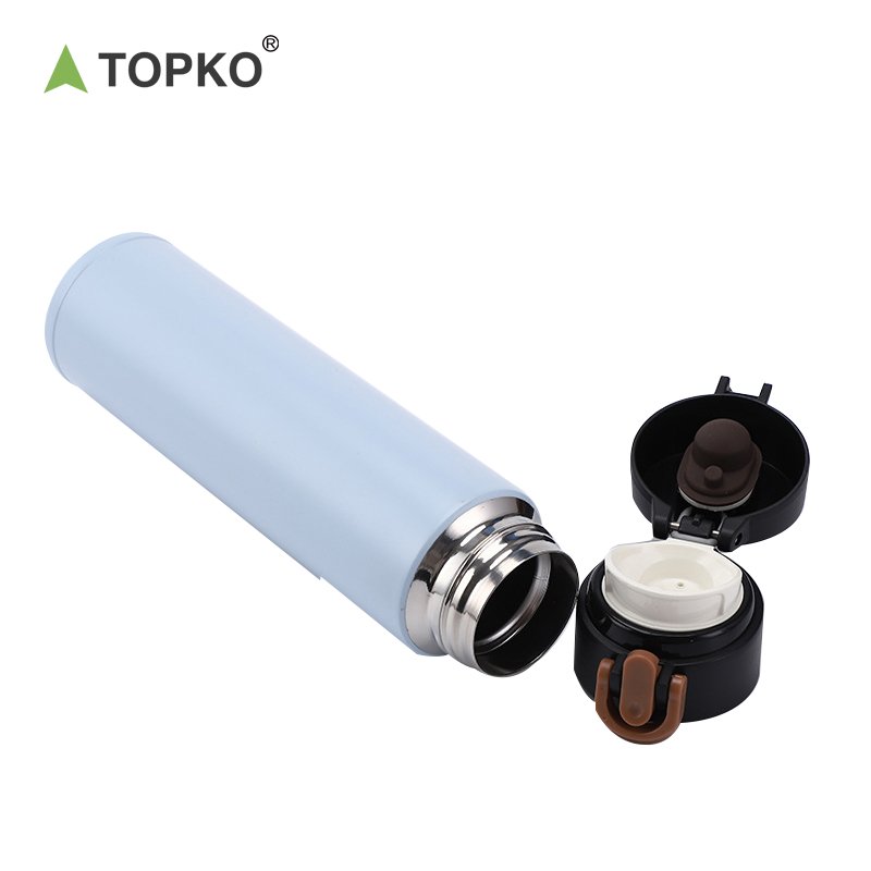 TOPKO Stainless Steel Vacuum Flask Water Bottle Travel 380ML Sport Water Bottle with Lid Stainless Steel Water Bottle