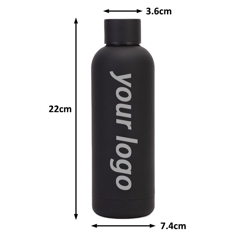 Customized color logo reusable sport metal bottles sublimation stainless steel vacuum flasks thermos drinking water bottle
