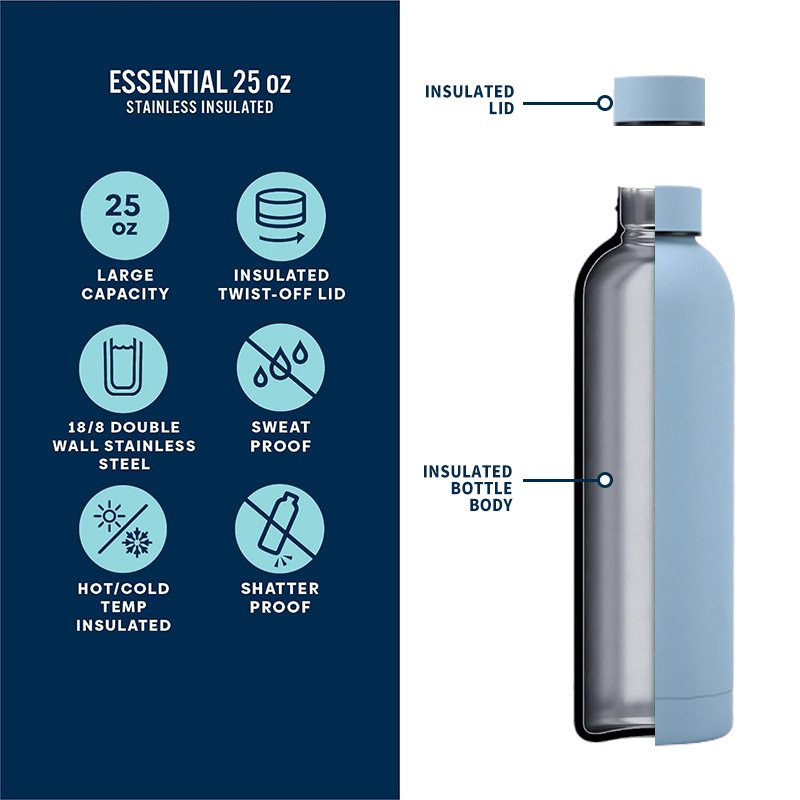Custom soft touch double wall insulated hiking drink bottle 500ml vacuum flask stainless steel thermal water bottles