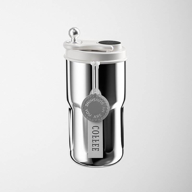 420ml Smart Led Temperature Display Stainless Steel Vacuum Coffee Travel Cup Insulated Thermal Mug