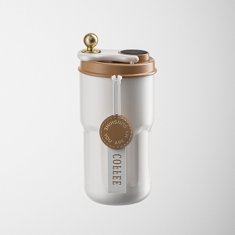 420ml Smart Led Temperature Display Stainless Steel Vacuum Coffee Travel Cup Insulated Thermal Mug