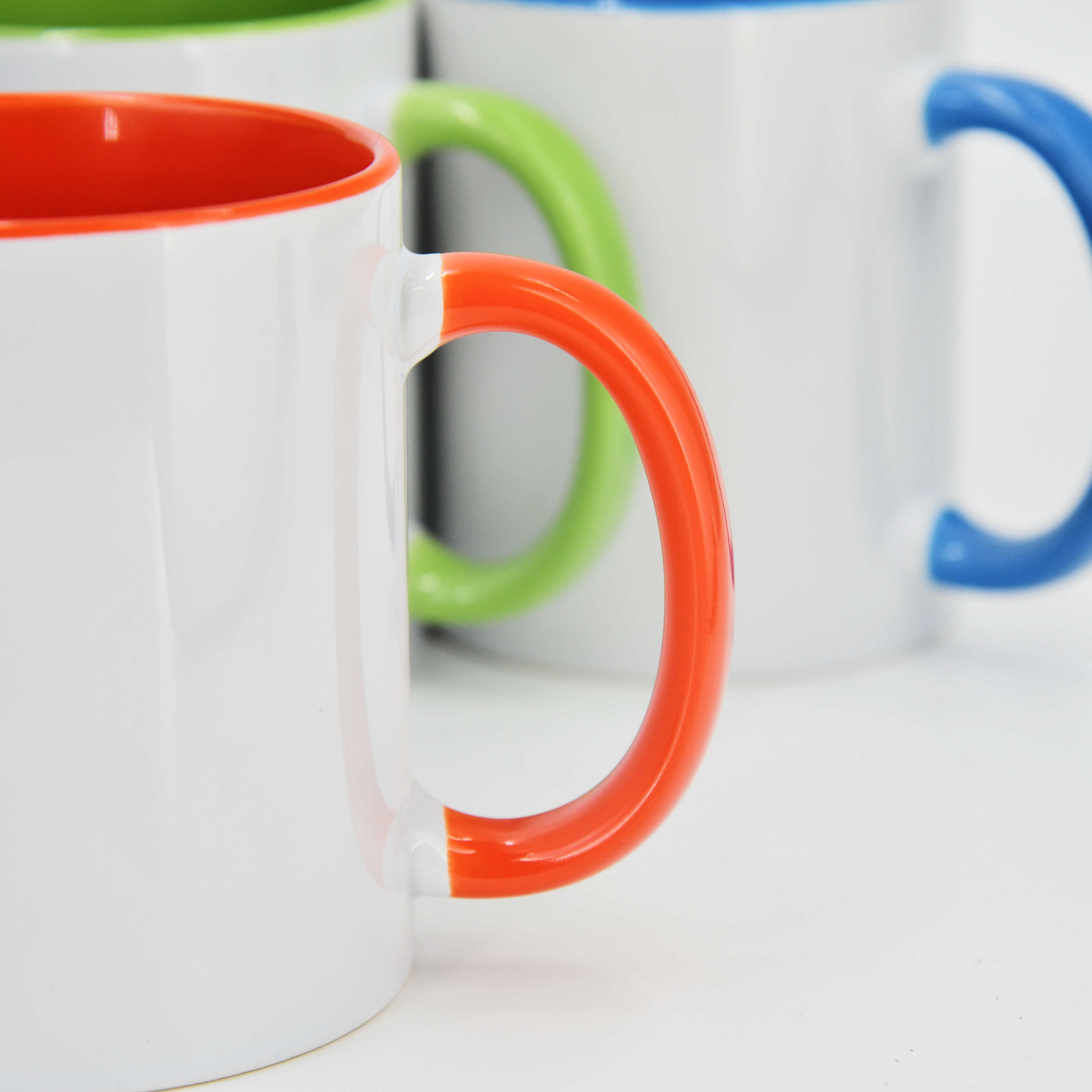 US Warehouse Sublimation Blanks Beer Coffee 11oz Colorful Bone Wholesale Ceramic Mugs With Logo Customize Bla