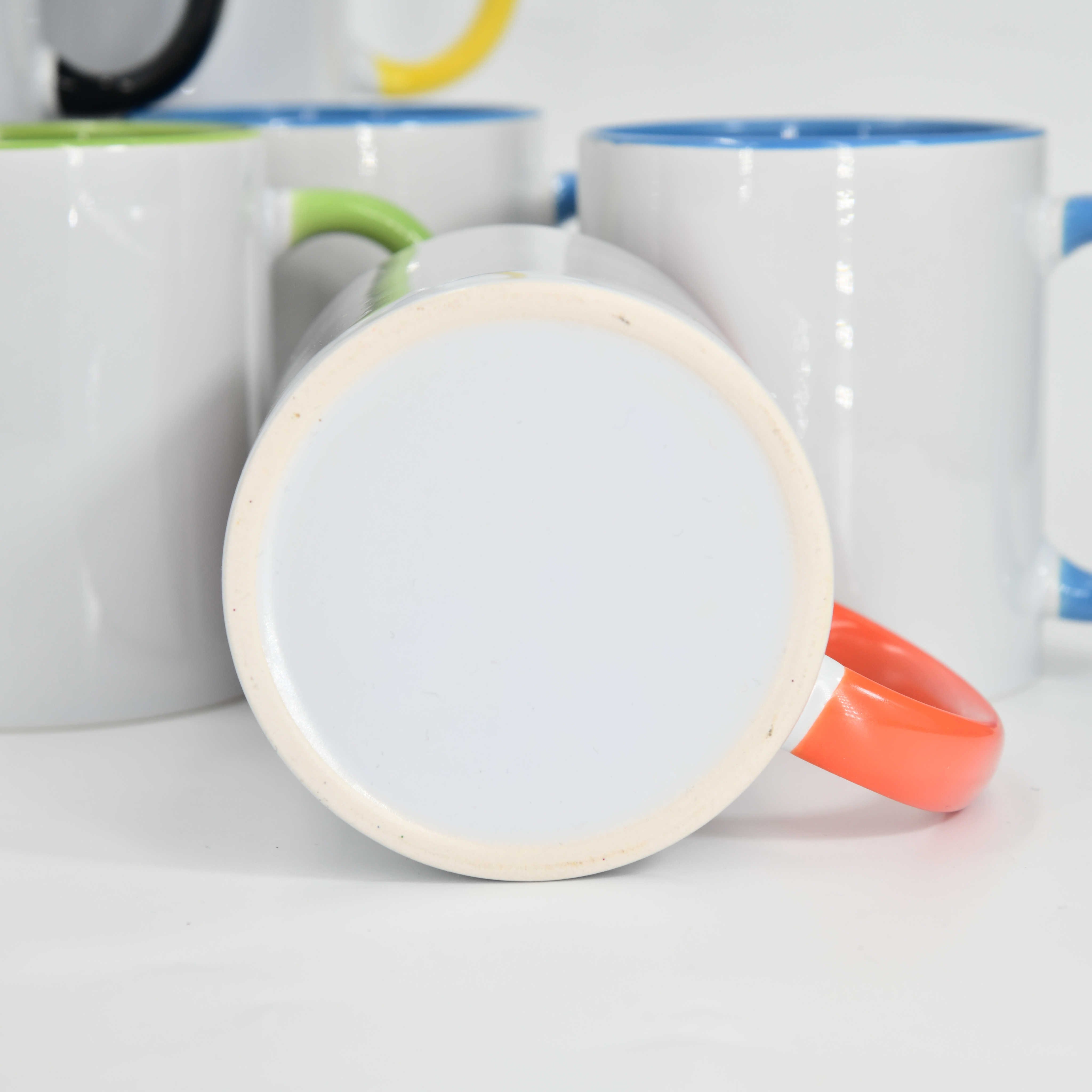 US Warehouse Sublimation Blanks Beer Coffee 11oz Colorful Bone Wholesale Ceramic Mugs With Logo Customize Bla