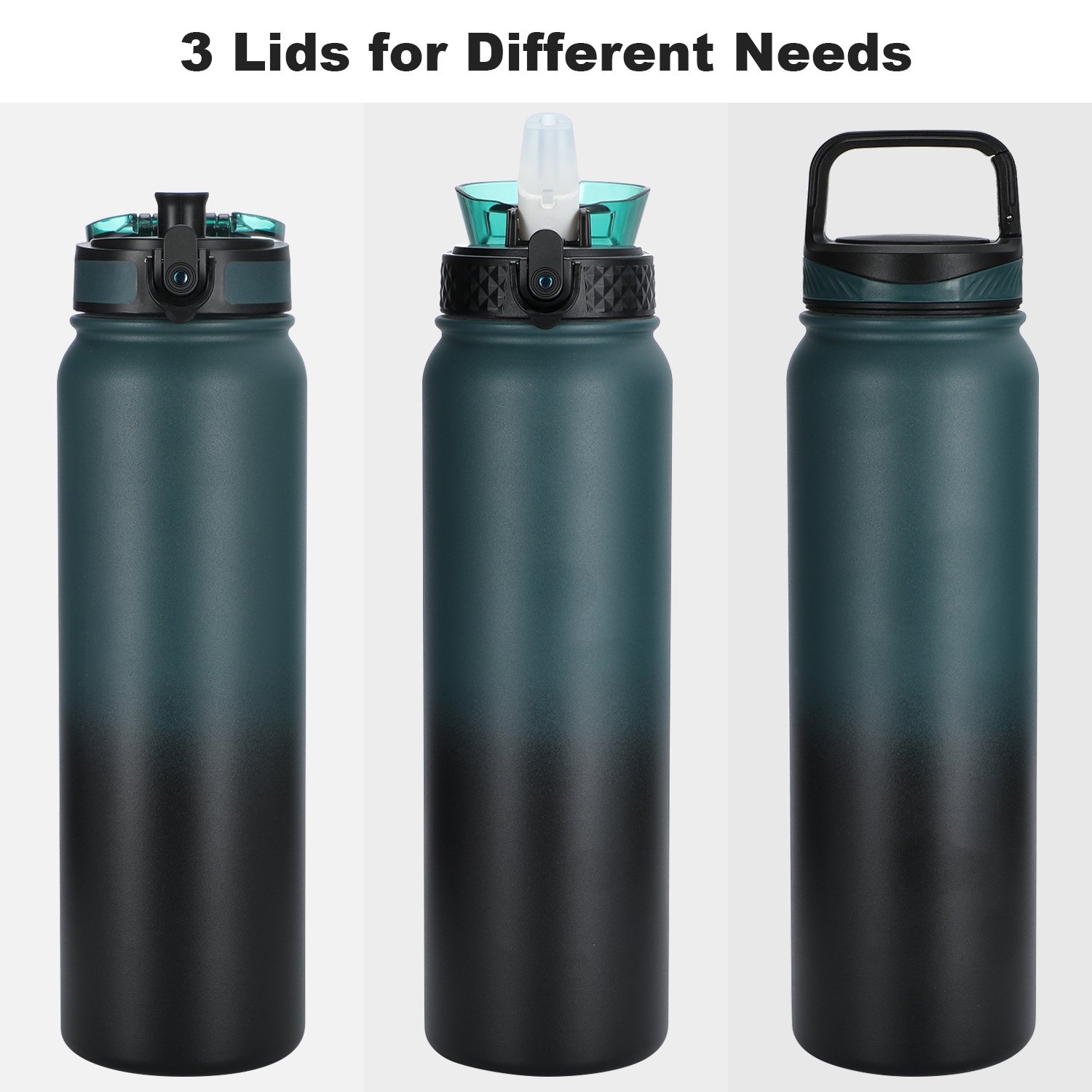 1000ml Double Wall Stainless Steel Travel Tumbler Thermos Portable Vacuum Flask Water Bottle For Sports With Custom Logo
