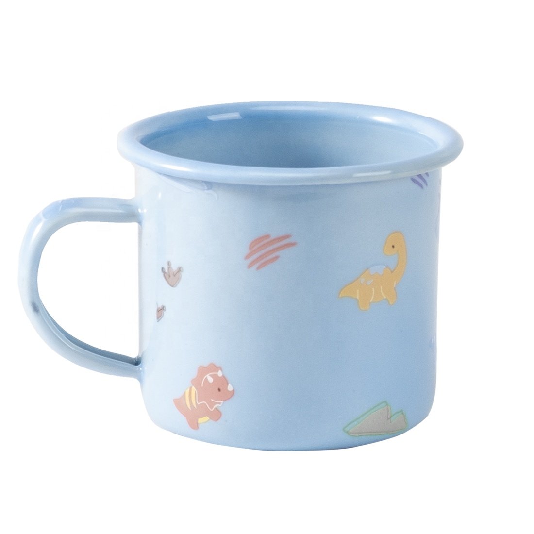 Vintage Souvenir Enamel Coffee Cup Enamelware Custom Enamel Camping Mug Retro Campfire Mug Wholesale