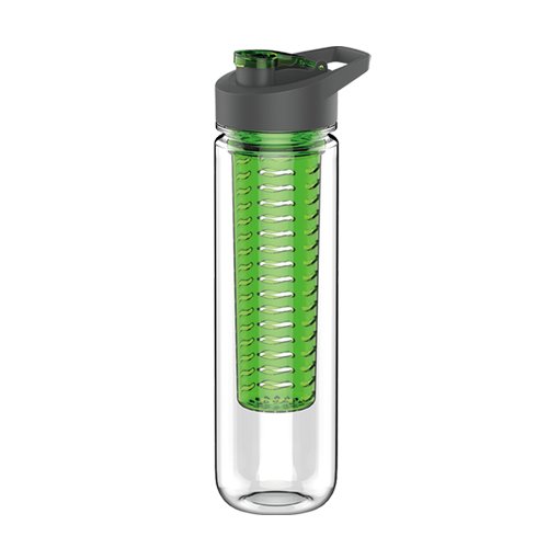 800ml 27oz Custom Logo Multiple Colors Tritan BPA Free Plastic Fruit Infuser Water Bottle