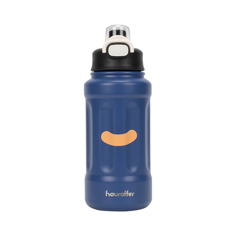 houroffer Vacuum Flask 30oz 40oz outdoor mugs stainless steel sport water bottle with handle tumbler with straw business logo