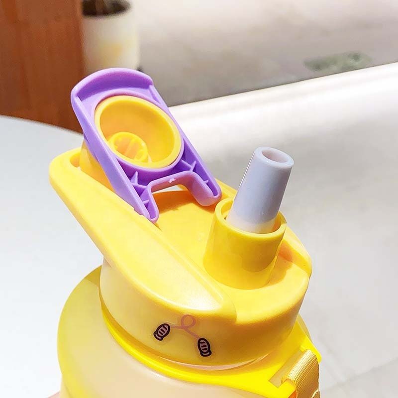 Water Bottle Portable Outdoor Picnic Casual 1500ml Big Capacity Sports Plastic Girl Women Water Bottle