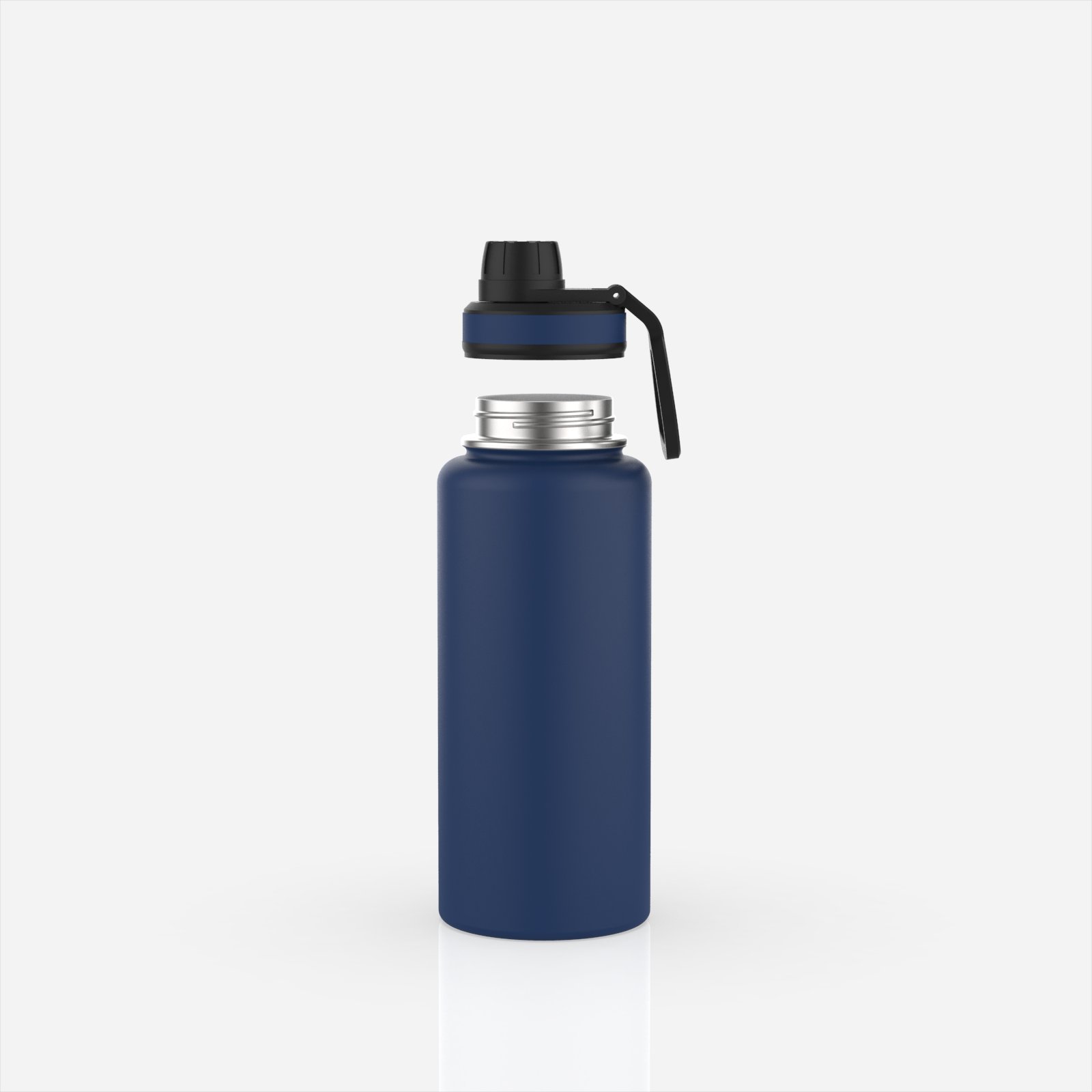Hot 32oz Vacuum Insulated Wide Mouth Water Bottle Double Wall Powder Coated Travel Flask Portable Bottle for Gym Outdoor Hydro