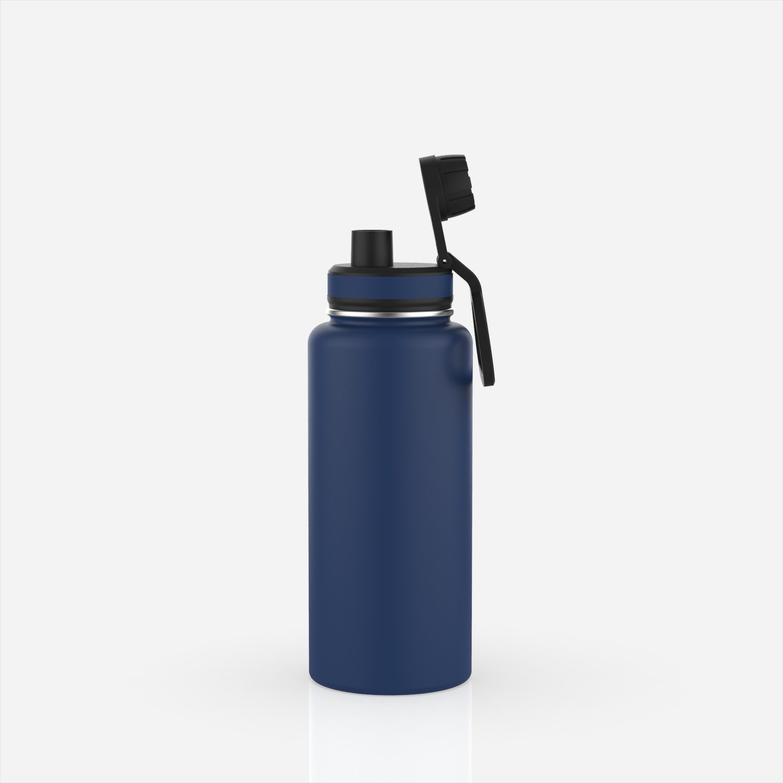 Hot 32oz Vacuum Insulated Wide Mouth Water Bottle Double Wall Powder Coated Travel Flask Portable Bottle for Gym Outdoor Hydro