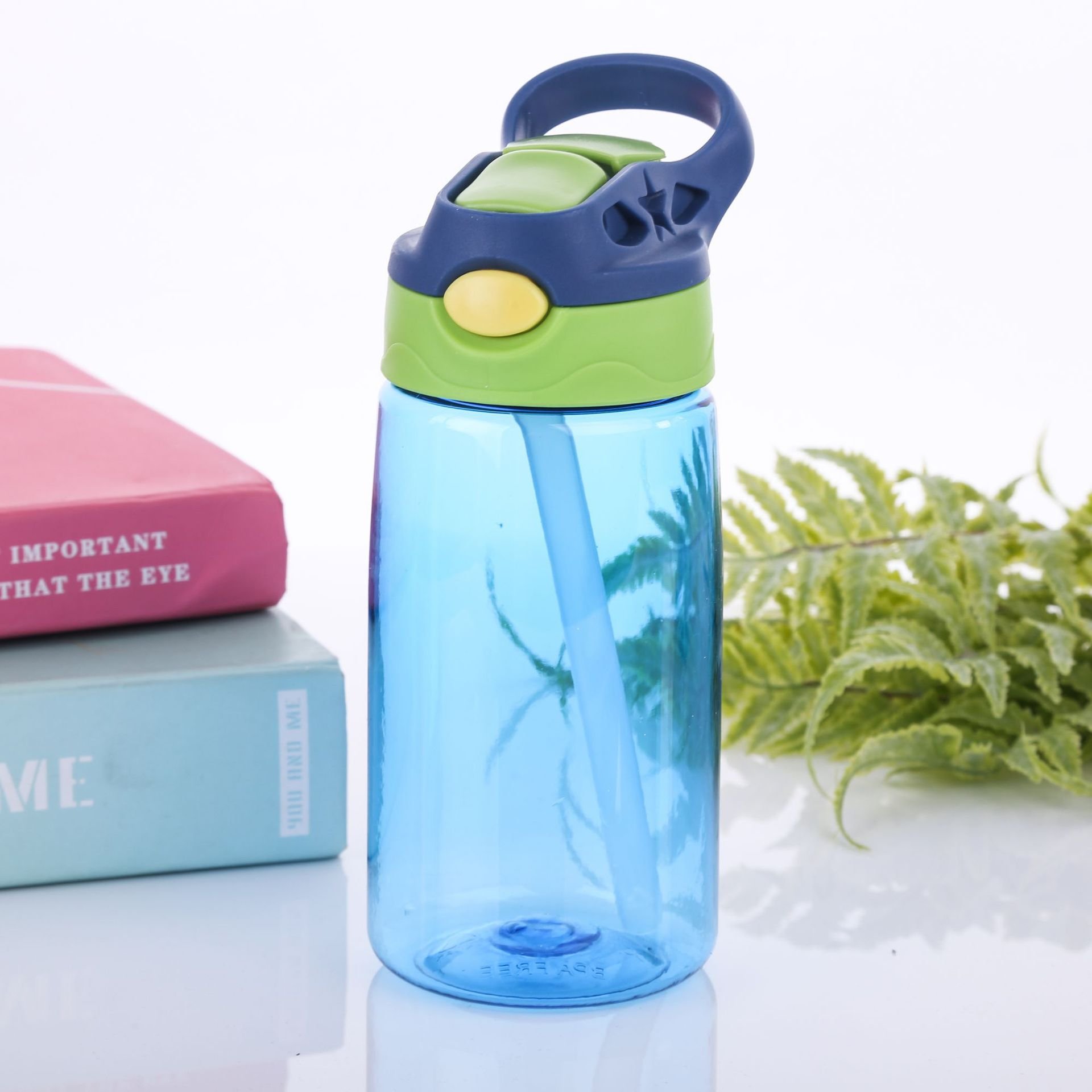 Wholesale 2023 new Customized 450ml Kids Drinking Bottle Plastic Drink Kids Water Bottle with Straw