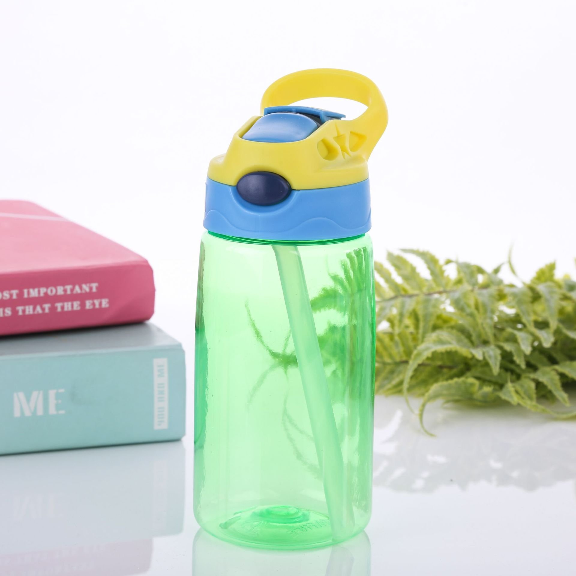 Wholesale 2023 new Customized 450ml Kids Drinking Bottle Plastic Drink Kids Water Bottle with Straw