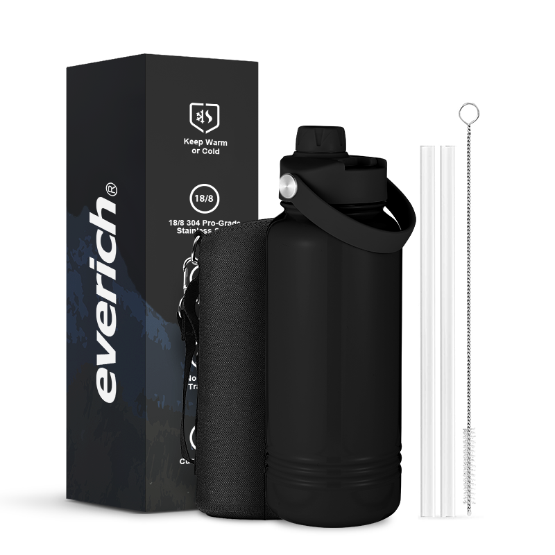Everich Double Wall Vacuum Insulated Hydrogen Water Custom Gym Bottle for Outdoor Camping Hiking Tumbler Cups Stainless Steel