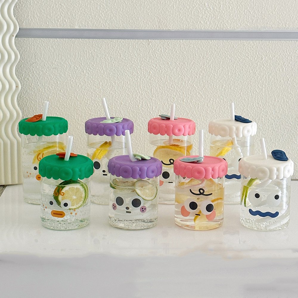 510Ml New Design Clear Drinking Tumbler Borosilicate Reusable Travel Coffee Glass Mug Children Milk Cup With Straw And Lid