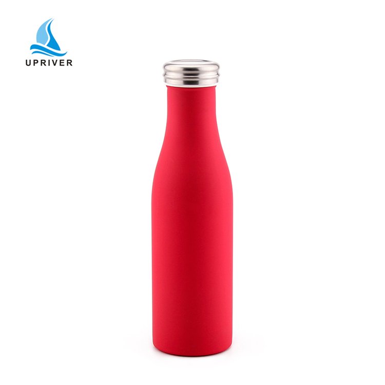 Flasks Water Bottle Cille 670ML Stainless Steel Double Wall Insulated Water Bottle Sports Flask Wide Mouth Travel Mug With Pow