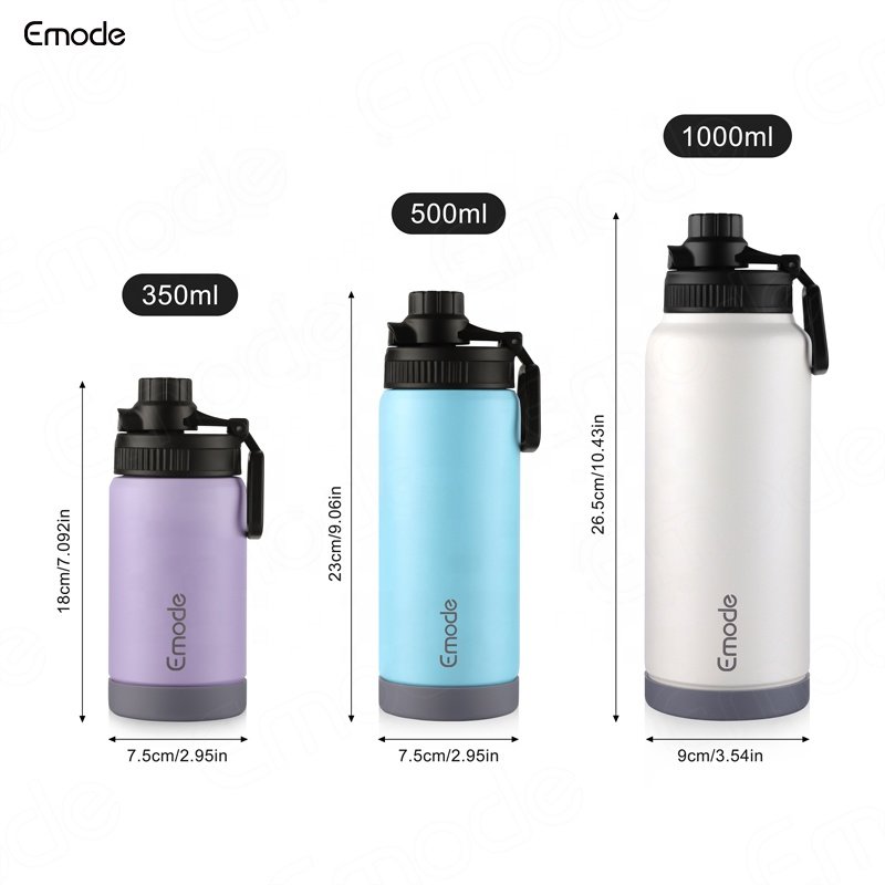 350ml Stainless Steel Double Wall Insulated Kids Vacuum Flask Thermoses Water Bottle With silicone base