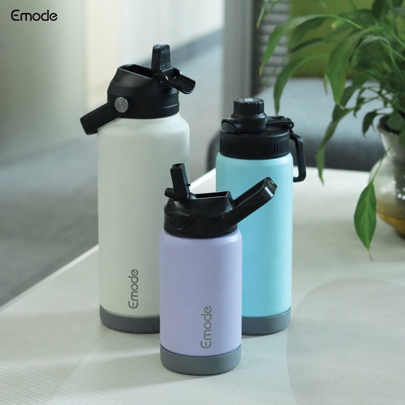 350ml Stainless Steel Double Wall Insulated Kids Vacuum Flask Thermoses Water Bottle With silicone base