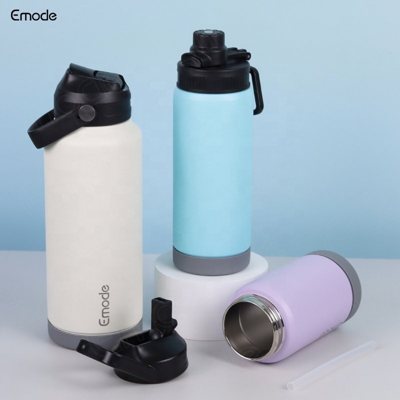350ml Stainless Steel Double Wall Insulated Kids Vacuum Flask Thermoses Water Bottle With silicone base