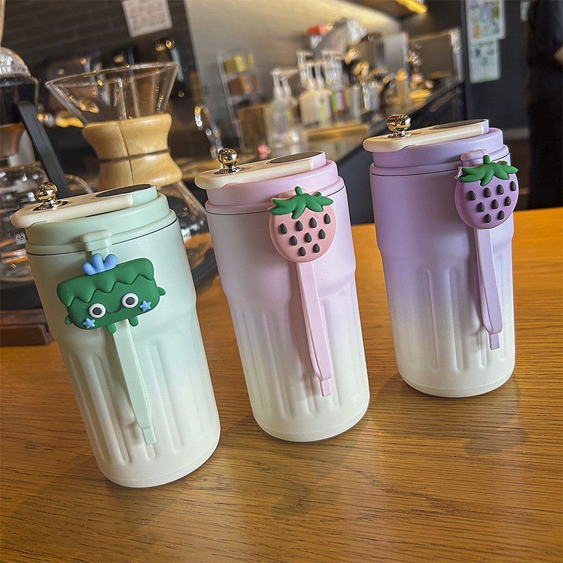 Custom Logo Travel Mug Double Wall 316 Stainless Steel Coffee Vacuum Flask Water Bottle with LED Temperature Display