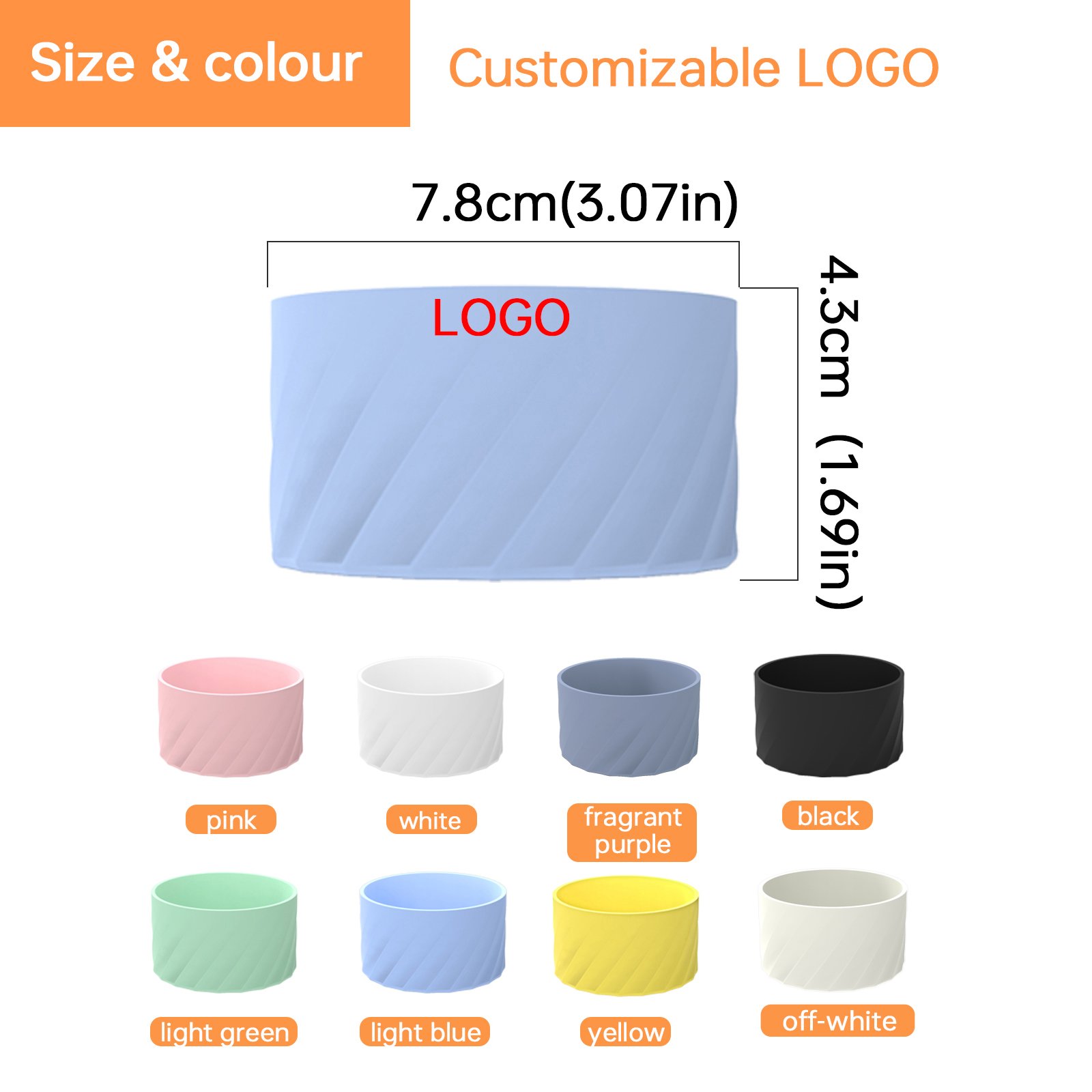 40oz Multicolor Protector Silicone Water Bottle Bottom Sleeve for Stanley Cup Accessories/Easy to Carry