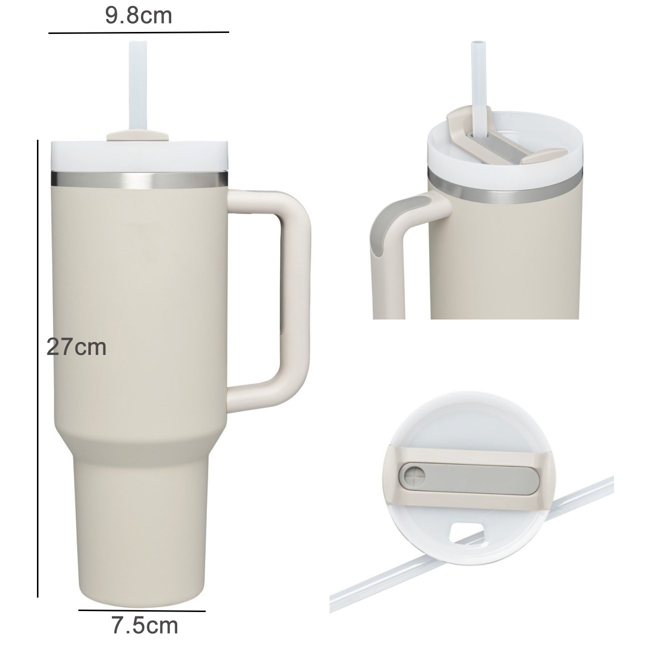 Low Price Custom 40oz Double Wall Vacuum Insulated Travel Coffee Mug Stainless Steel powder coated Tumbler Cup with handle