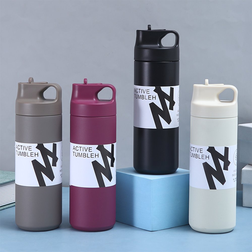 High Quality Stainless Steel Vacuum Flask Travel Mug Thermos Cup Vacuum Flask With Carry Handle