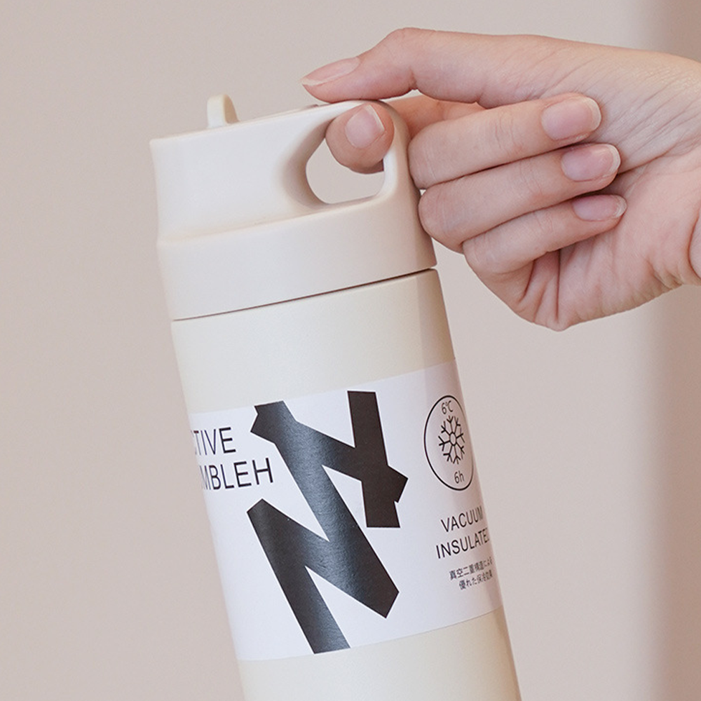 High Quality Stainless Steel Vacuum Flask Travel Mug Thermos Cup Vacuum Flask With Carry Handle