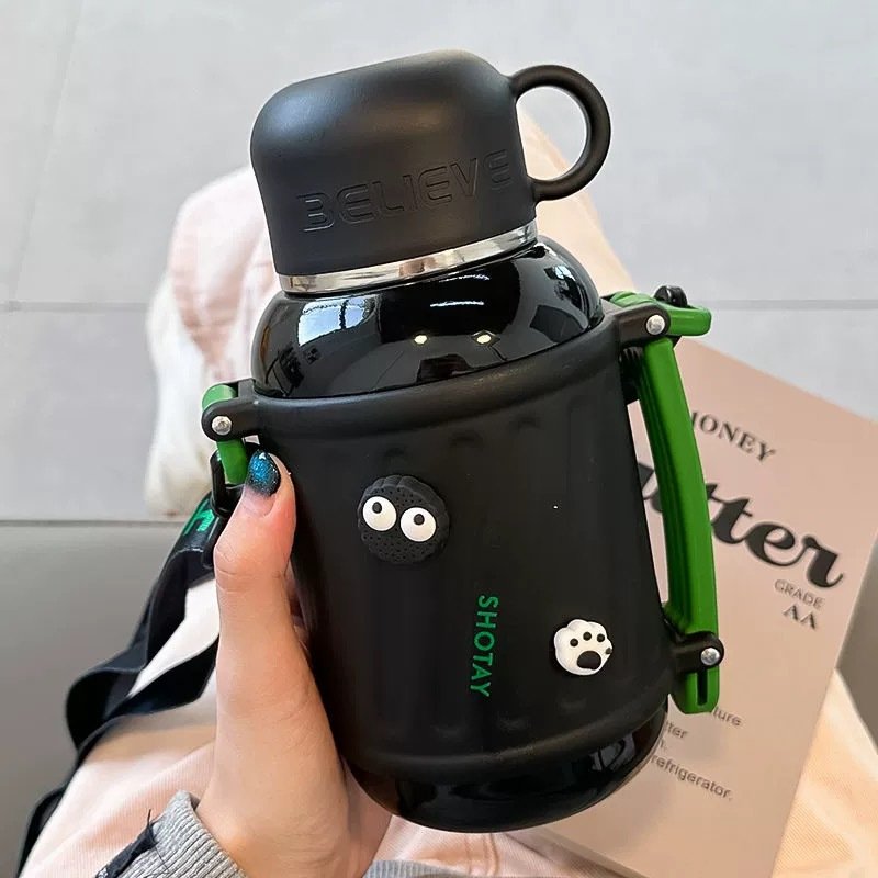 Portable 316 Stainless Steel Vacuum Flask Winter Student Water Bottle jug For Outdoor Hiking Camping Use 2024
