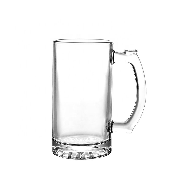 Custom stock beer drinking beverage beer glass mug decal logo print safe wine mugs big print fashion cup with handle