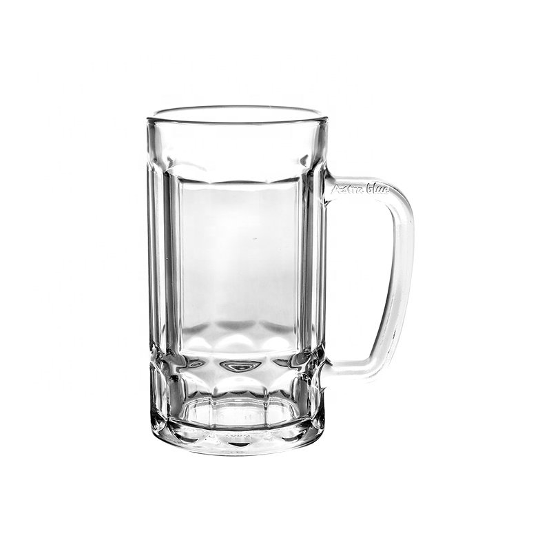 Custom stock beer drinking beverage beer glass mug decal logo print safe wine mugs big print fashion cup with handle