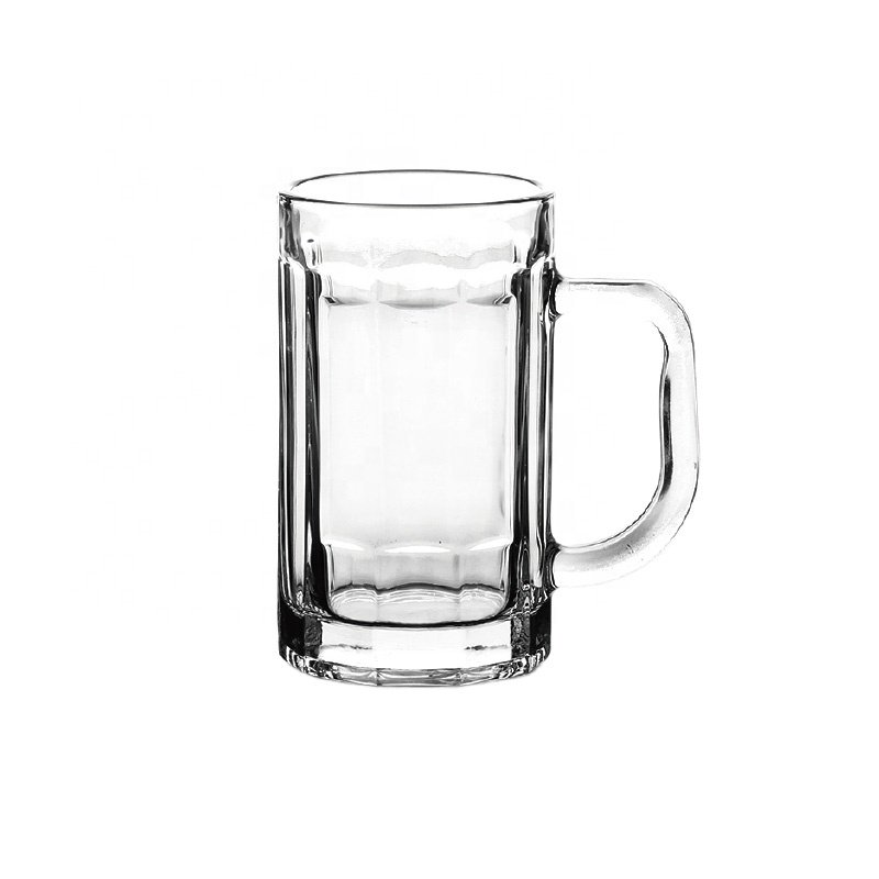 Custom stock beer drinking beverage beer glass mug decal logo print safe wine mugs big print fashion cup with handle