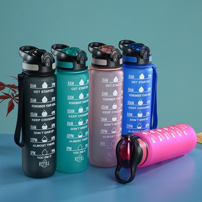 Wholesale Motivate Copper Hot Seller 1000ml 32oz Plastic Color Changing Sports Water Bottle with Straw Gym For Kids