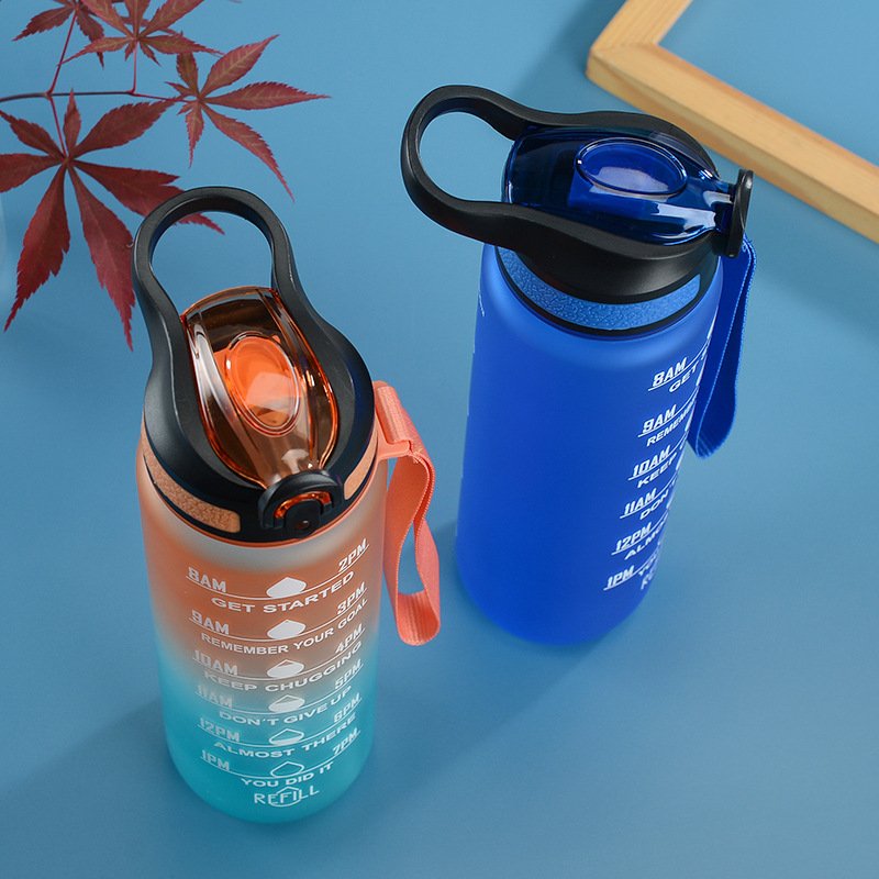 Wholesale Motivate Copper Hot Seller 1000ml 32oz Plastic Color Changing Sports Water Bottle with Straw Gym For Kids