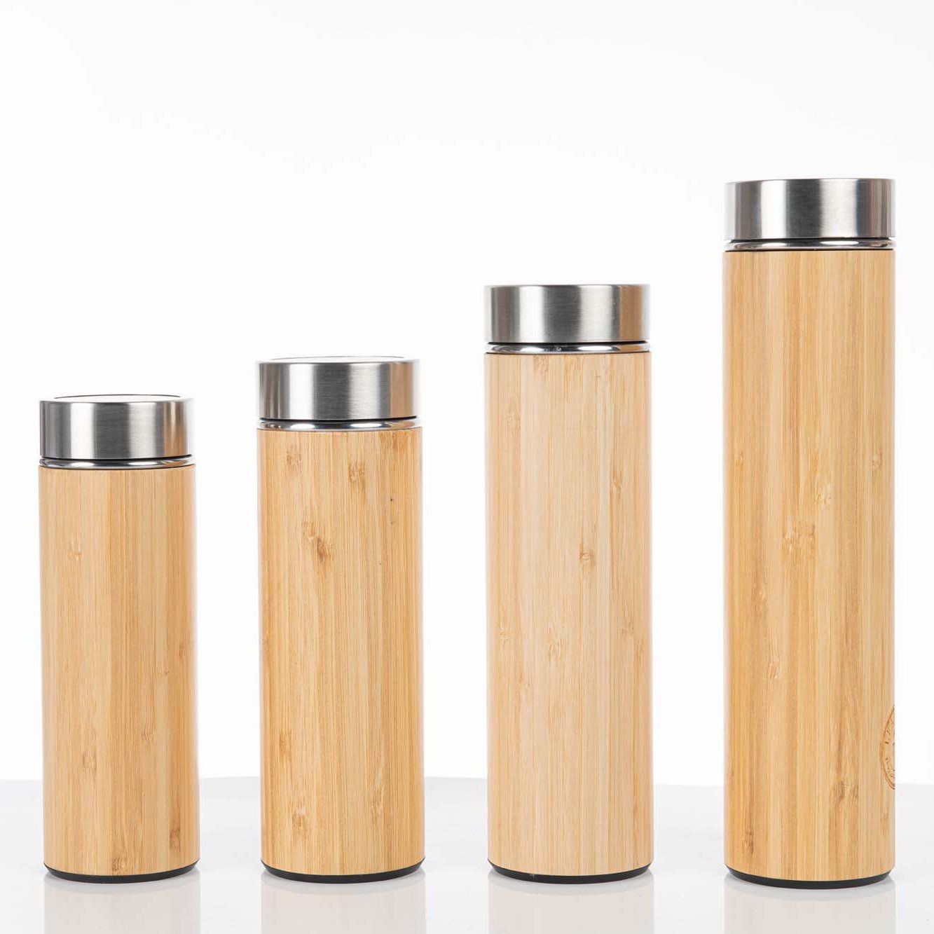 Hot selling novel design customized logo camping Bamboo Thermo Cup gift set Bottle Bamboo