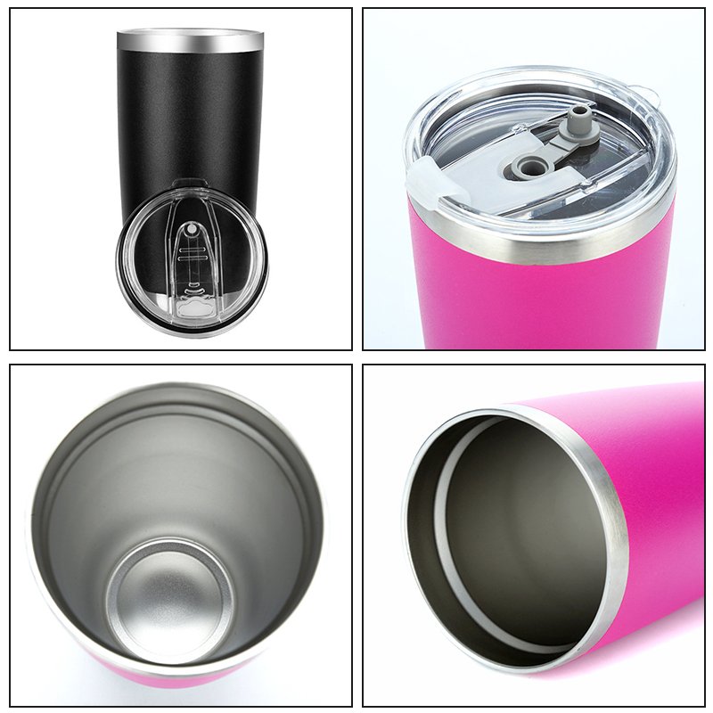 ZP 20oz customized logo Durable power coating stainless sport water bottle Tumbler with Lid Double Walled Travel tumbler