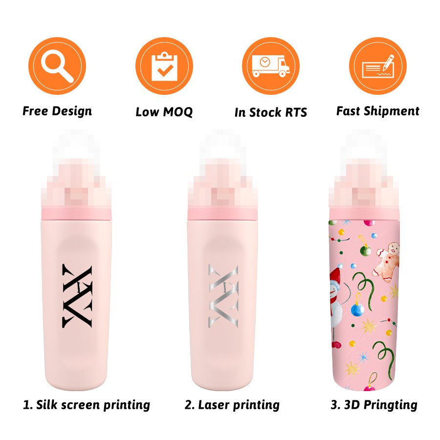 Custom Logo 20oz 32oz BPA-Free Two Ways Spout Drinking Stainless Steel Vacuum Flask Thermos Water Bottle