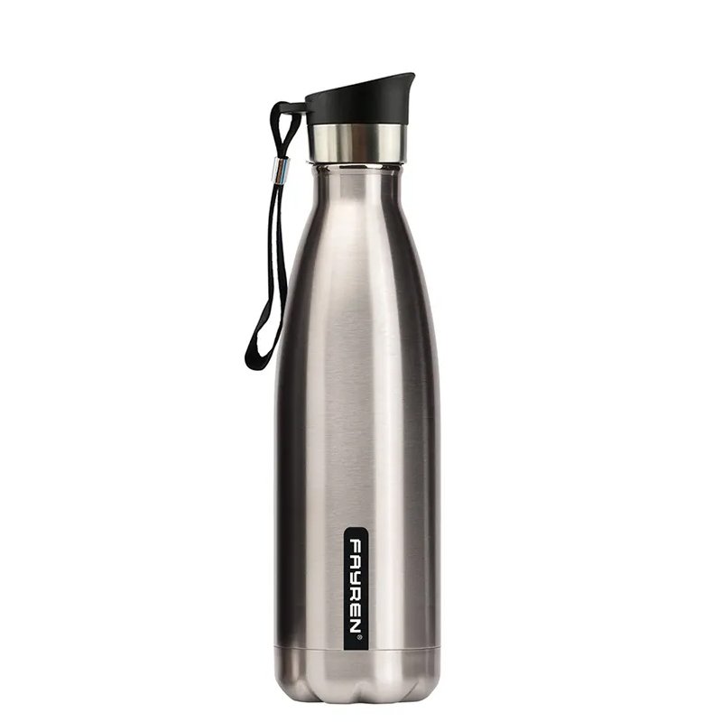 Customized Fashion Double Wall Vacuum Flasks Insulated Running Water Bottles for Camping Stainless Steel Travel CLASSIC