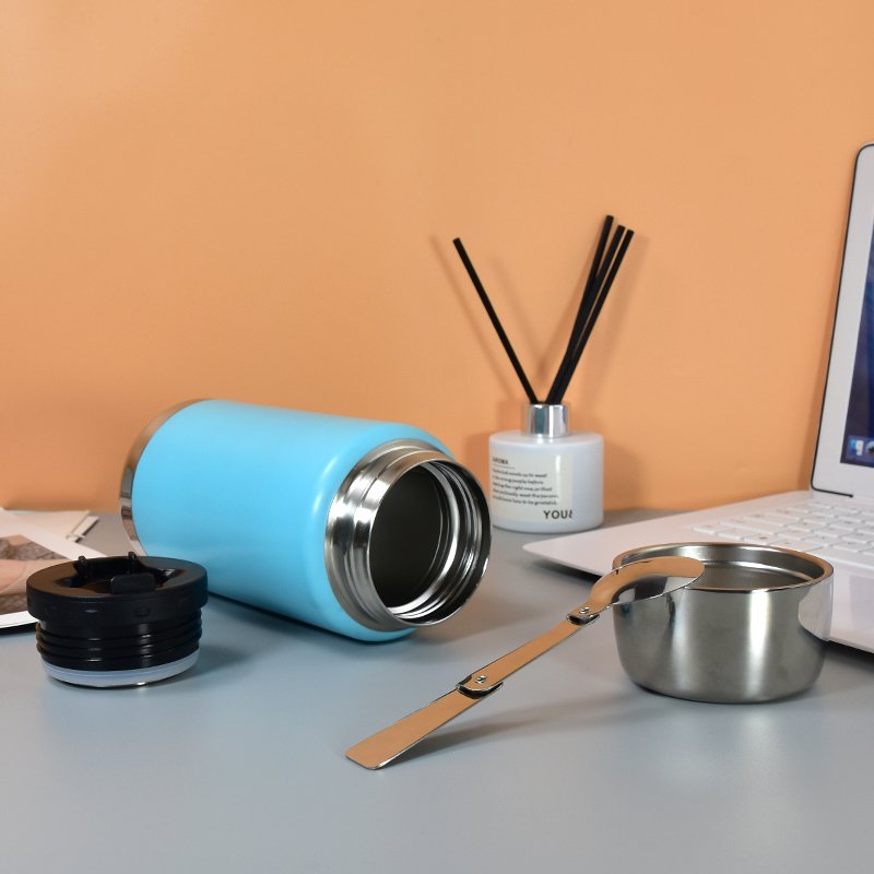 Customized 500ML 750ML Colorful Stainless Steel Double Wall Food Vacuum Flask Thermo 12-24 Hours Vacuum Lunch Box Thermo
